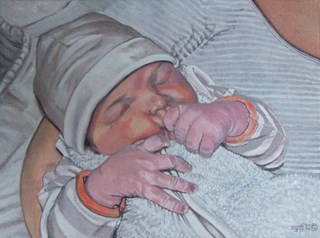 Kleinzoon Ard - Grandson Ard, 30 x 40 cm, agdj’13 copyright