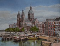 Amsterdam, St. Nicolaaskerk, 35 x 45cm, agdj’12Copyright