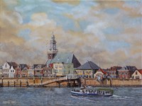 Lekkerkerk, olieverf op linnen, 30 x 40 cm, agdj’17Copyright