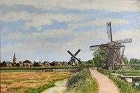 Streefkerk, olieverf op linnen, 40 x 60 cm, agdj’20Copyright