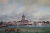 Deventer, 60 x 90 cm, olieverf op doek, agdj’08Copyright