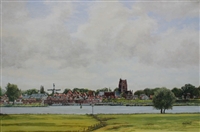 Woudrichem, 60 x 90 cm, olieverf op doek, agdj’06Copyright