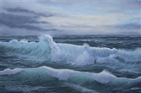 Oceaan, 60 x 90 cm, olieverf op doek, agdj 2007