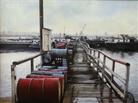 Het Lange Veer 2, olieverf op doek, 60 x 80 cm, agdj 1999