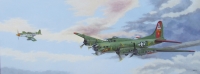 Limping Home on a Wing and a Prayer, olieverf/linnen, 60 x 160 cm, agdj’11Copyright