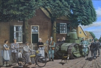 Nederlands’ 1e tank, 80 x 120 cm, olieverf op doek, agdj’12Copyright